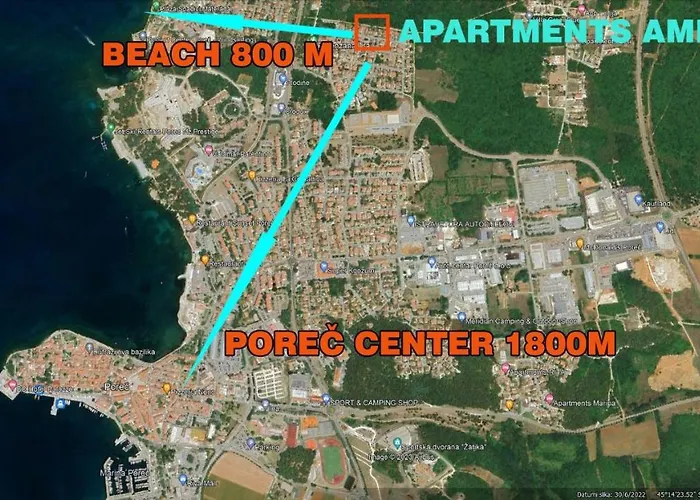 Villa Amra Apartments In Porec For Max 27 Persons